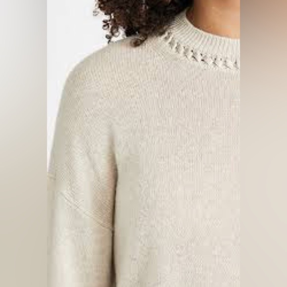 Theory Cashmere Cropped, Dropped Shoulder Sweater